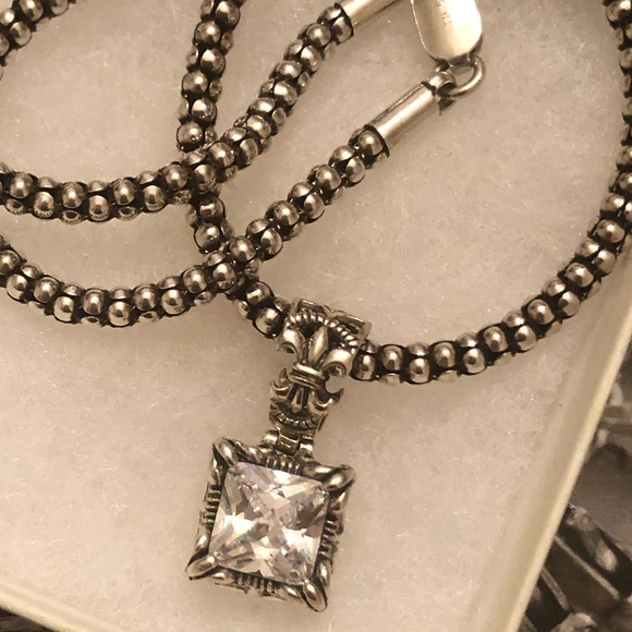 Silpada Sterling Silver Cubic Zirconia Uptown Pendant Necklace - Picture 14 of 16